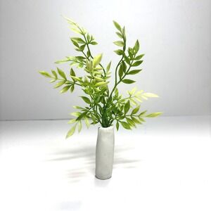 Artisian OOAK Miniature Dollhouse Potted Plant Faux Greenery Handmade Barbie